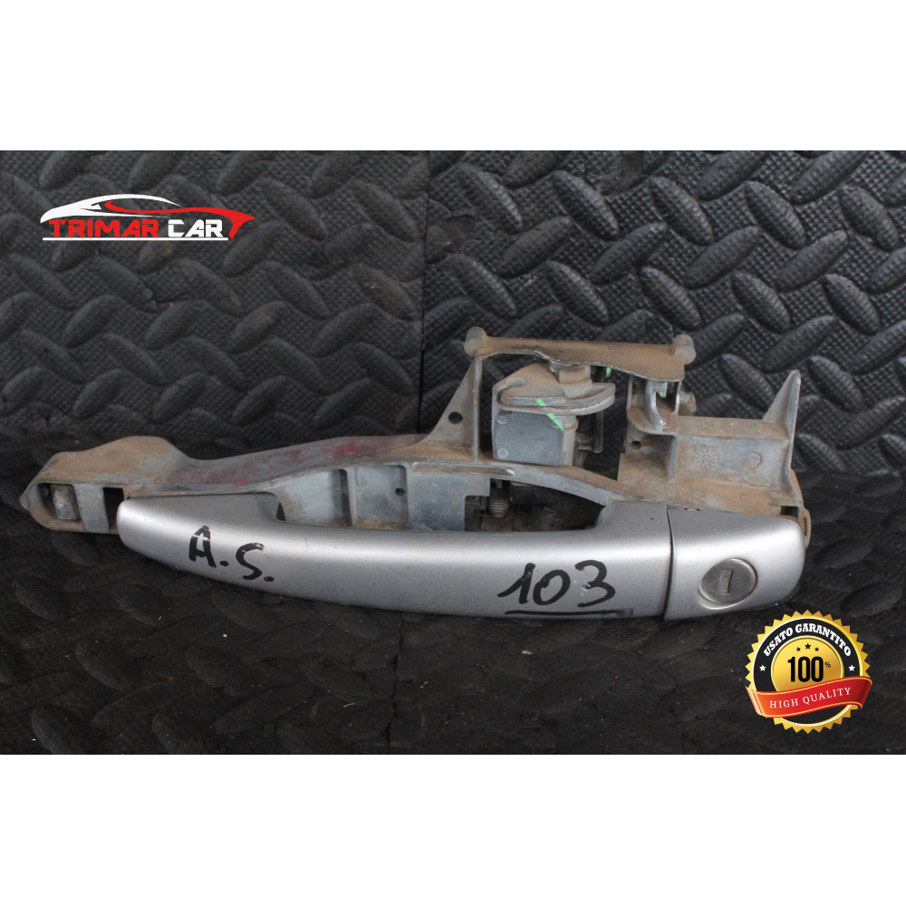 9680168680 MANIGLIA ESTERNA ANTERIORE SINISTRA PEUGEOT 207 (WA,WC)(06-15) 1.6 HDI 90CV 66KW COD MOTORE: 9HX
