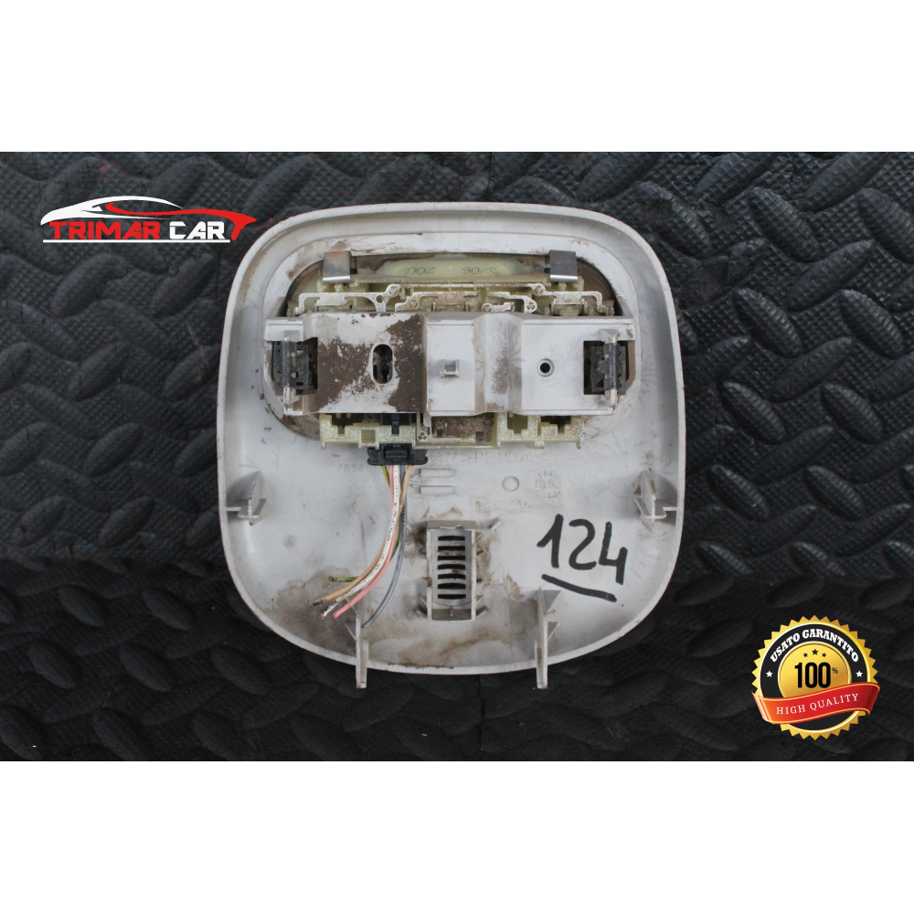 9636696877 PLAFONIERA LUCE INTERNA ABITACOLO PEUGEOT 207 (WA,WC)(06-15) 1.6 HDI 90CV 66KW COD MOTORE: 9HX