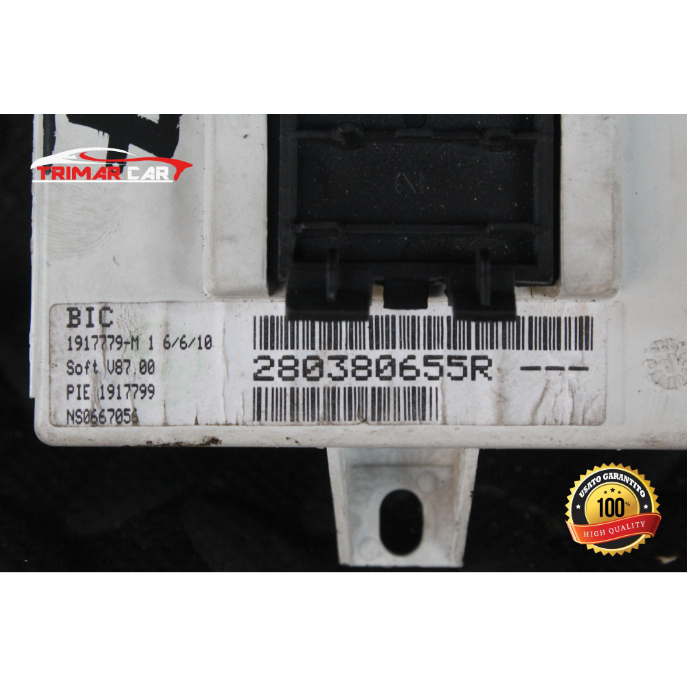 280380655R CENTRALINA AUTORADIO RENAULT CLIO 3 III (BR0/1,CR0/1)(05-13) 1.5 DCI 86CV 63KW COD MOTORE: K9K766