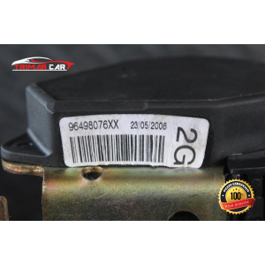 96498076XX CINTURA SICUREZZA POSTERIORE SINISTRA PEUGEOT 207 (WA,WC)(06-15) 1.6 HDI 109CV 80 KW COD MOT; 9HZ