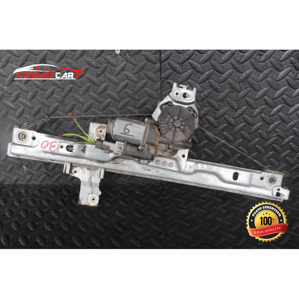 400916H MECCANISMO ALZACRISTALLI ANTERIORE DESTRO PEUGEOT 207 (WA,WC)(06-15) 1.6 HDI 90CV 66KW COD MOTORE: 9HX