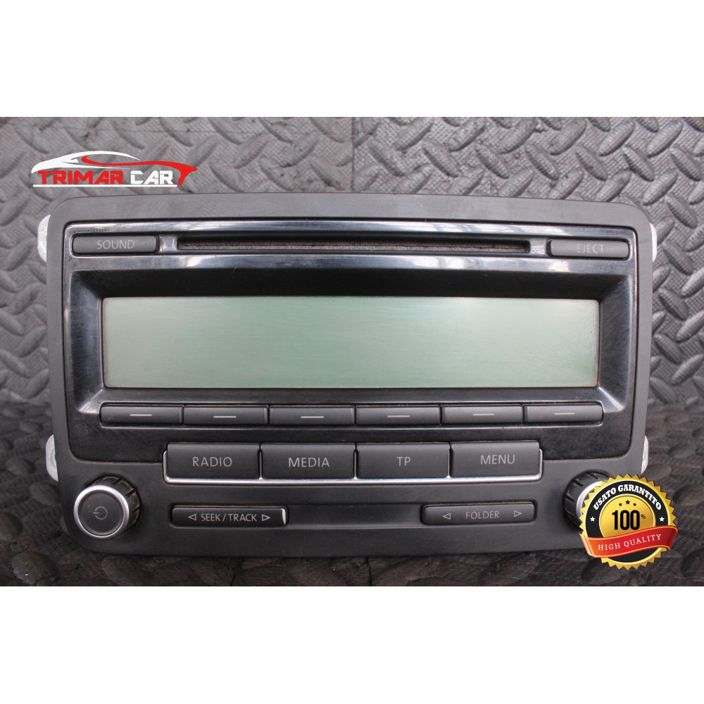 5M0035186AA AUTORADIO RADIO STEREO VW GOLF 5 V (1K1)(2003-2009) 1.9 TDI 105CV 77W COD MOT; BKC