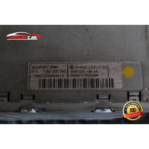 5M0035186AA AUTORADIO RADIO STEREO VW GOLF 5 V (1K1)(2003-2009) 1.9 TDI 105CV 77W COD MOT; BKC