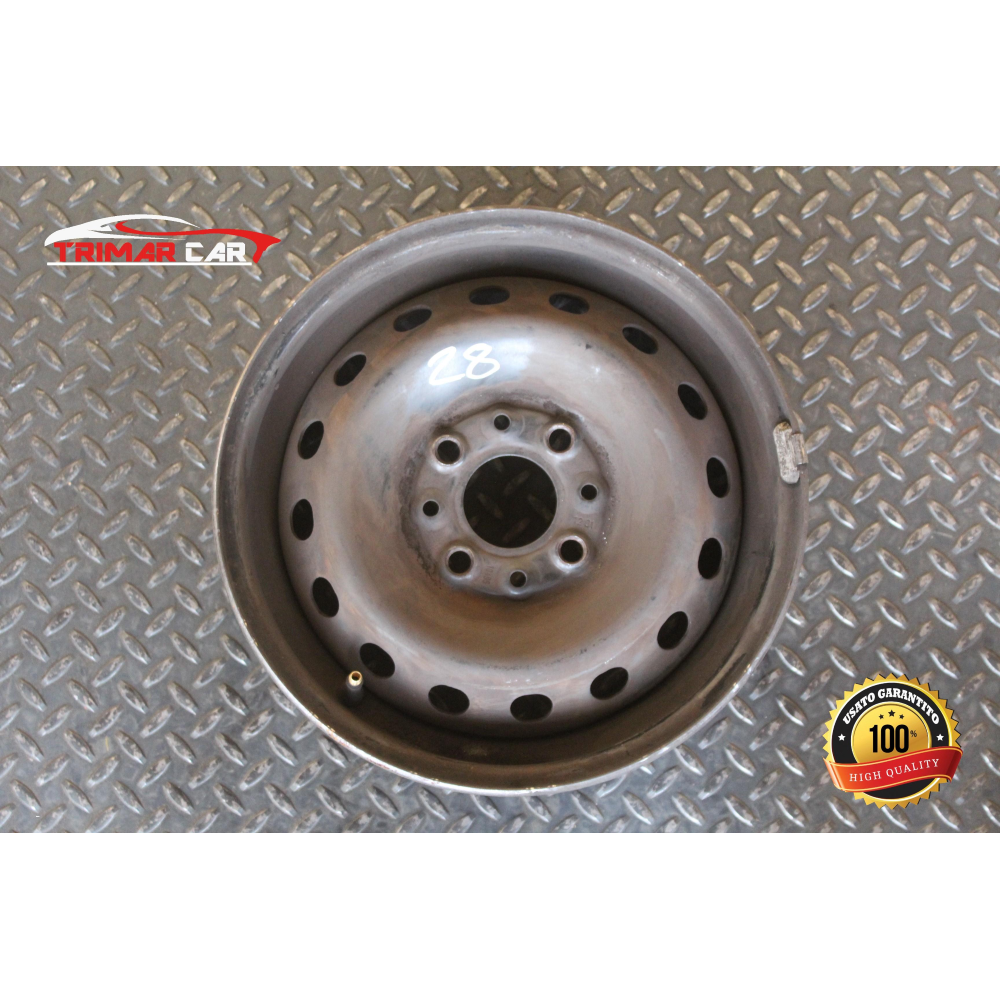 5.00BX13H X35 R13 CERCHIO SINGOLO IN FERRO FIAT PUNTO 2 (188)(1999-2012)