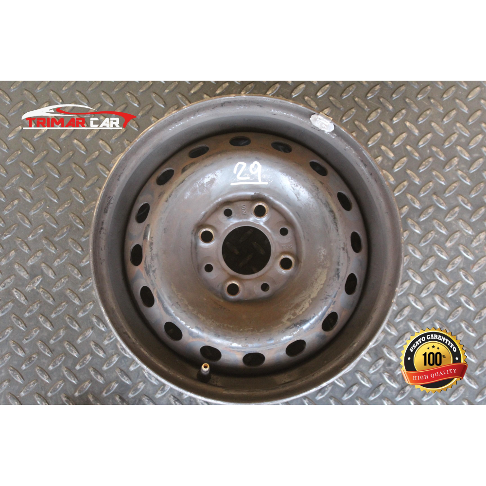 5.00BX13H X35 R13 CERCHIO SINGOLO IN FERRO FIAT PUNTO 2 (188)(1999-2012)