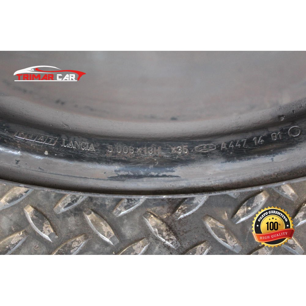 5.00BX13H X35 R13 CERCHIO SINGOLO IN FERRO FIAT PUNTO 2 (188)(1999-2012)