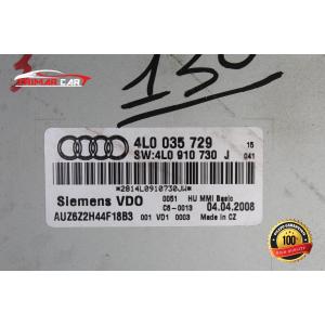 4L0035729 LETTORE CD AUTORADIO RADIO MP3 AUDI Q7 (4LB)(2006-2015) 3.0 TDI V6 240CV 176KW 24V COD MOTORE: CAS