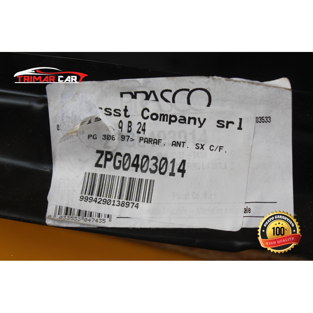 PG0403014 PARAFANGO ANTERIORE SX SINISTRO PEUGEOT 306 (7B,N3,N5)(93-03)