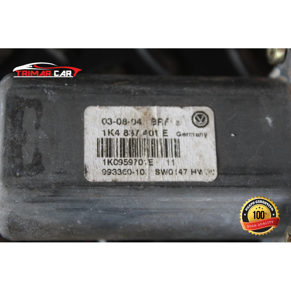 1K4837401E MOTORINO ALZACRISTALLI ANTERIORE SINISTRO VW GOLF 5 V (1K1)(2003-2009)