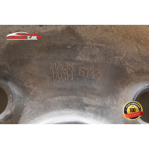 2140681 R14 CERCHIO SINGOLO IN FERRO SEAT Mii (KF1)(2011 IN POI) 1.0 60CV 44KW COD MOTORE: CHYA , DAFA