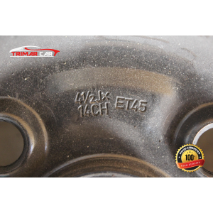 2140681 R14 CERCHIO SINGOLO IN FERRO SEAT Mii (KF1)(2011 IN POI) 1.0 60CV 44KW COD MOTORE: CHYA , DAFA