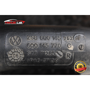 6Q0145762AF TUBO MANICOTTO INTERCOOLER TURBO VW POLO (9N)(2001-2012) 1.4 TDI 80CV 59KW COD MOT; BNV