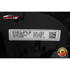 96750123ZD VOLANTE STERZO PEUGEOT 208 I (CA , CC)(2012 IN POI) 1.4 HDI 68CV 50KW COD MOT; 8H01