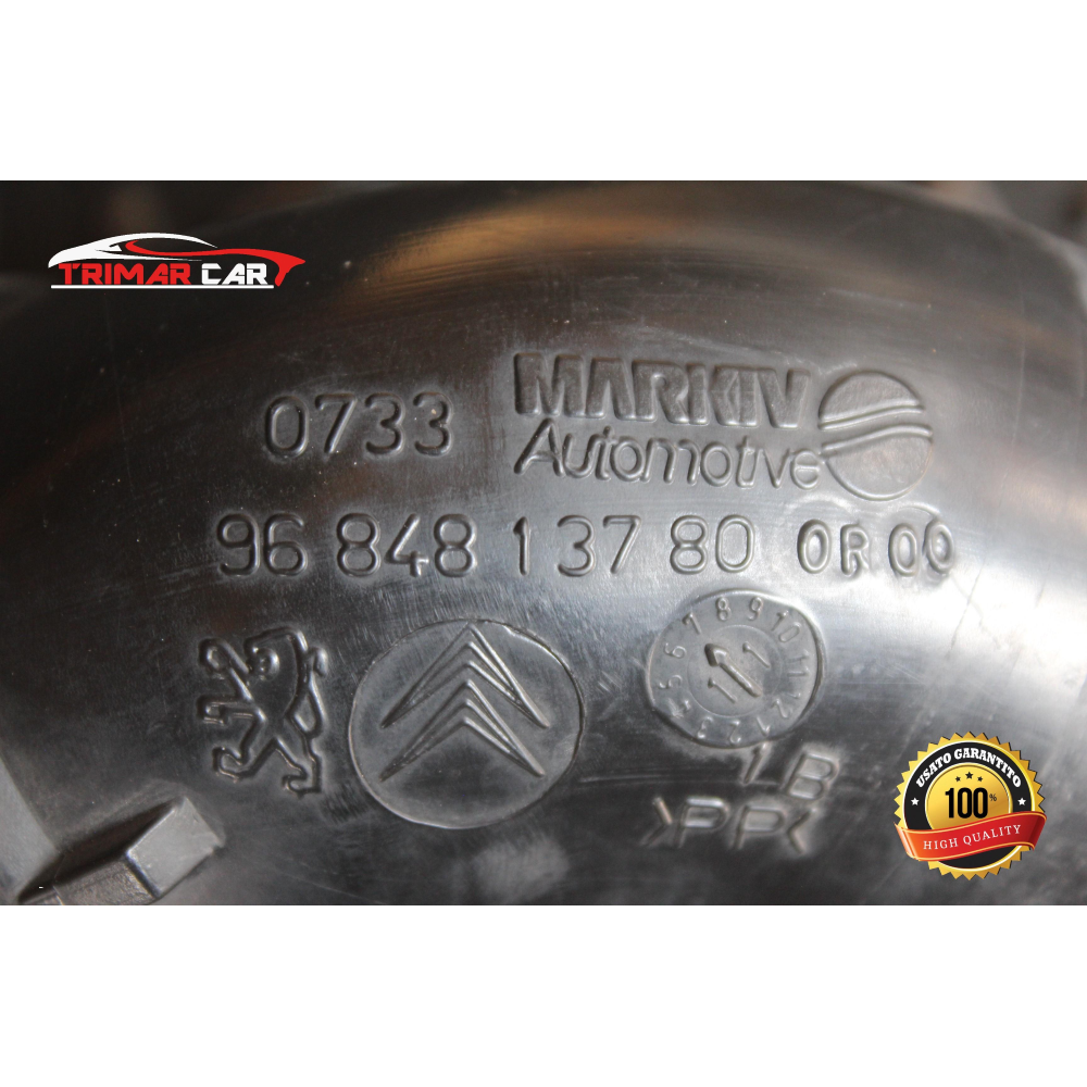 9684813780 TUBO MANICOTTO ASPIRAZIONE ARIA CITROEN C3 PICASSO (2009-2017) 1.6 HDI 90CV 66KW COD MOTORE: 9HX