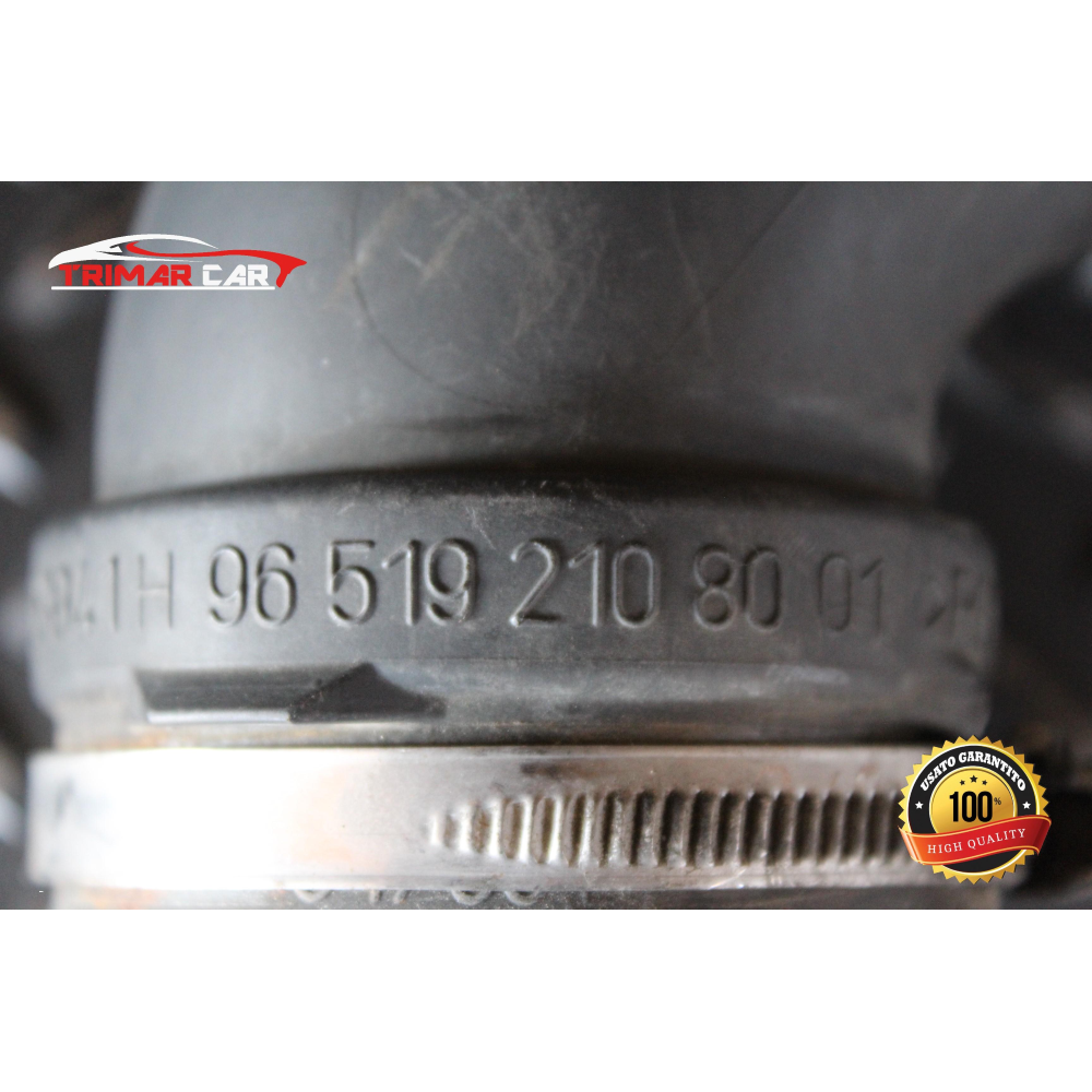 9651921080 TUBO MANICOTTO ASPIRAZIONE ARIA CITROEN C5 3 III BREAK (RW)(08-17) 2.7 HDI 204CV 150KW COD MOTORE: UHZ