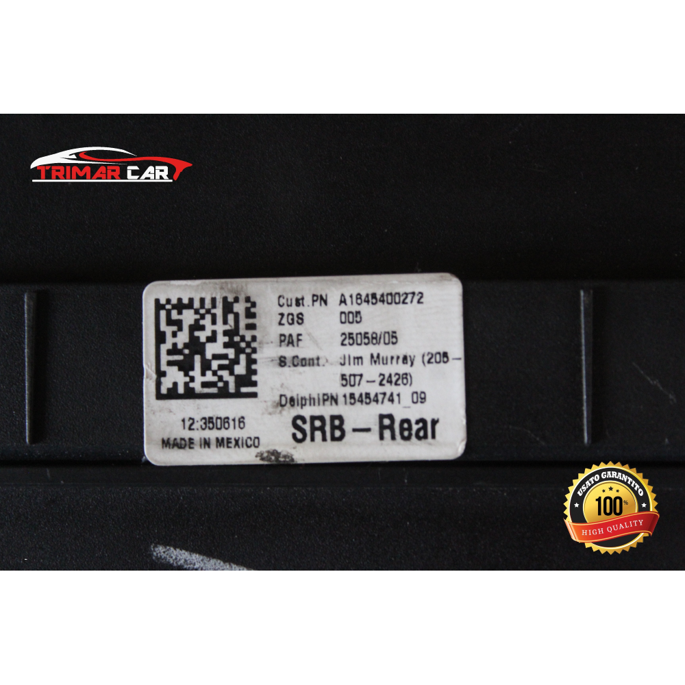 A1645400272 CENTRALINA SCATOLA PORTAFUSIBILI MERCEDES CLASSE ML (W164)(05-11) ML 320CDI 4-MATIC 224CV 165KW COD MOT. 642940