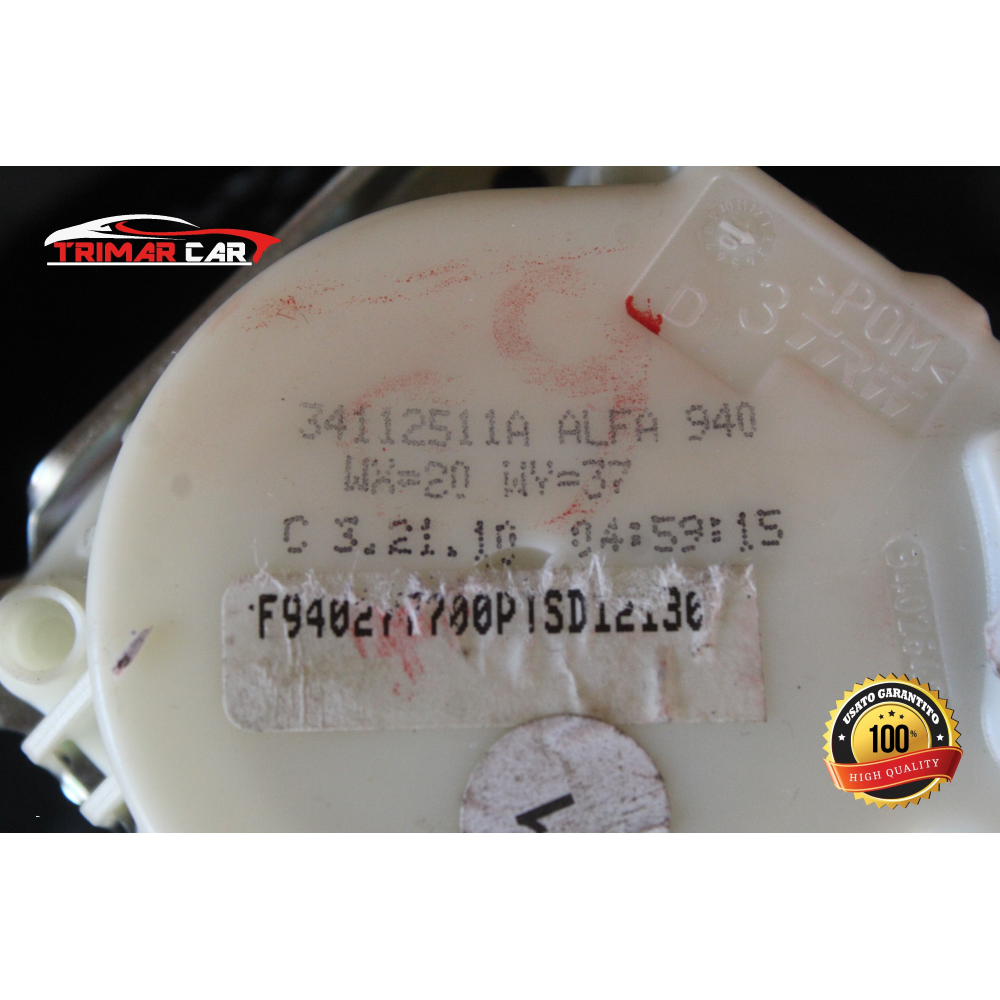 156096763 CINTURA SICUREZZA POSTERIORE SINISTRA ALFA ROMEO GIULIETTA 2 (940)(2010 IN POI) 1.6 JTDM 105CV 77KW COD MOTORE: 940A3000