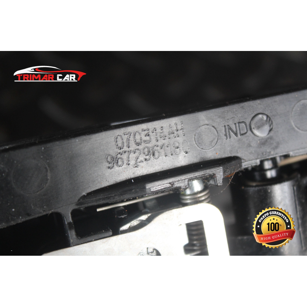 9672961180 MANIGLIA ESTERNA POSTERIORE SINISTRA PEUGEOT 208 I (CA , CC)(2012 IN POI) 1.4 HDI 68CV 50KW COD MOT; 8H01