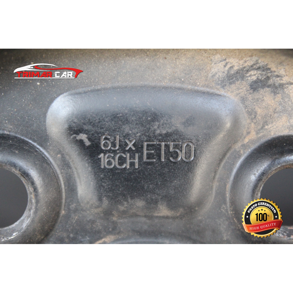 6JX16CH R16 CERCHIO SINGOLO IN FERRO FIAT SEDICI (FY)(2006-2014) 1.9 D MULTIJET 4X4 120CV 88W COD MOT; D19AA