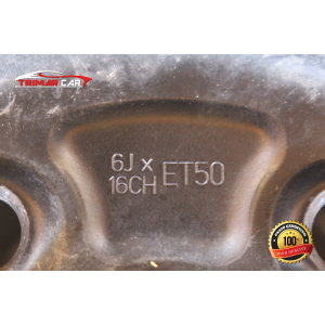 6JX16CH R16 CERCHIO SINGOLO IN FERRO FIAT SEDICI (FY)(2006-2014) 1.9 D MULTIJET 4X4 120CV 88W COD MOT; D19AA