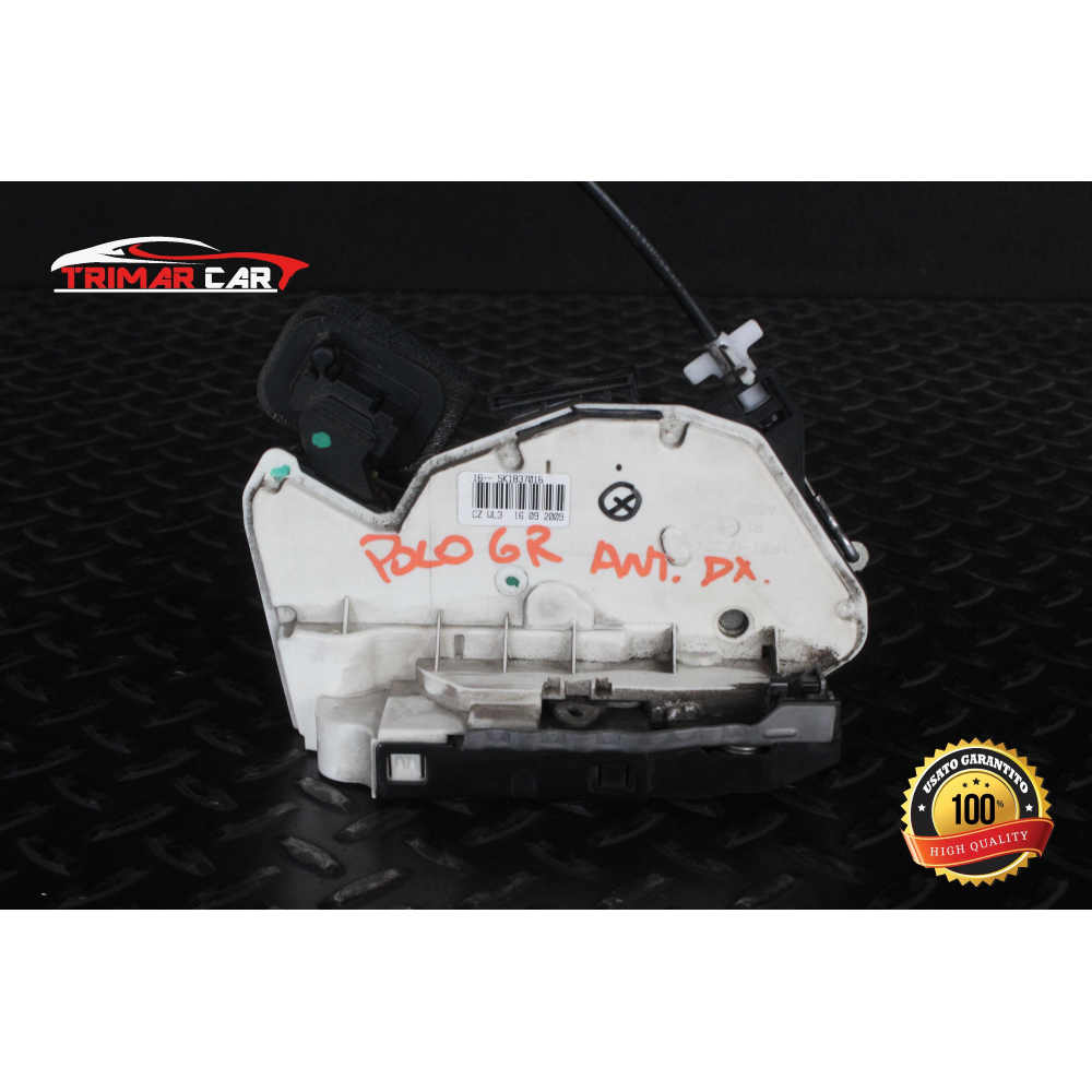 5K1837016 SERRATURA SPORTELLO ANTERIORE DESTRA VW POLO (6R,6C)(2009-2017)
