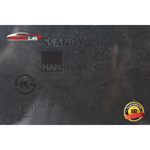 43R-00240 VETRO SCENDENTE PORTA ANTERIORE DESTRA SSANGYONG KYRON (2005 IN POI) 2.0 XDI 4X4 141CV 104KW COD MOTORE: 664950 (D20DT)