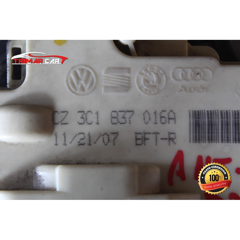 3C1837016A SERRATURA SPORTELLO ANTERIORE DESTRA VW PASSAT SW (3C5)(05-11) 2.0 TDI 140CV 103KW COD MOT; BMP