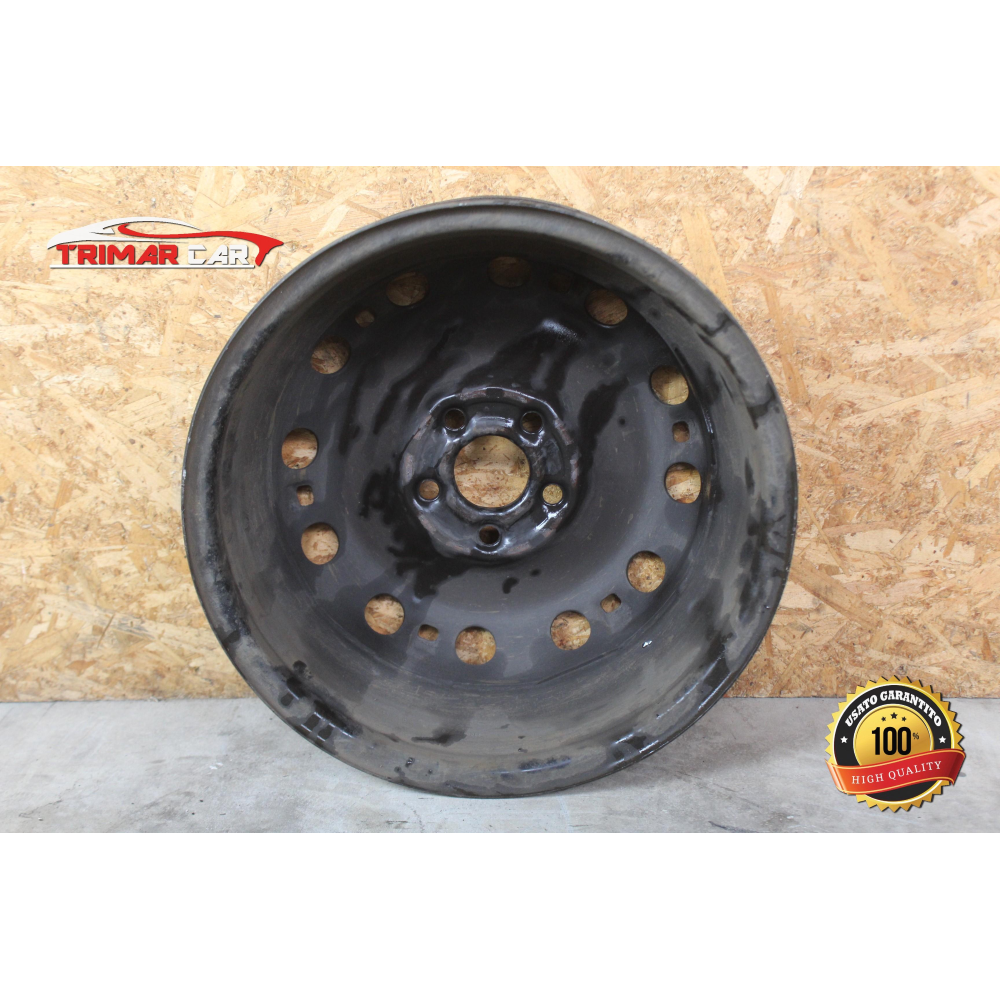 6R0601027C R15 CERCHIO SINGOLO IN FERRO VW POLO (6R,6C)(2009-2017) 1.6 TDI CODICE MOTORE; CAY