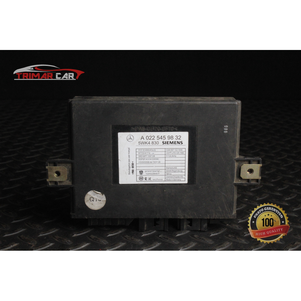 A0225459832 CENTRALINA KEYLESS CHIAVE MERCEDES CLASSE S (W220)(98-05)