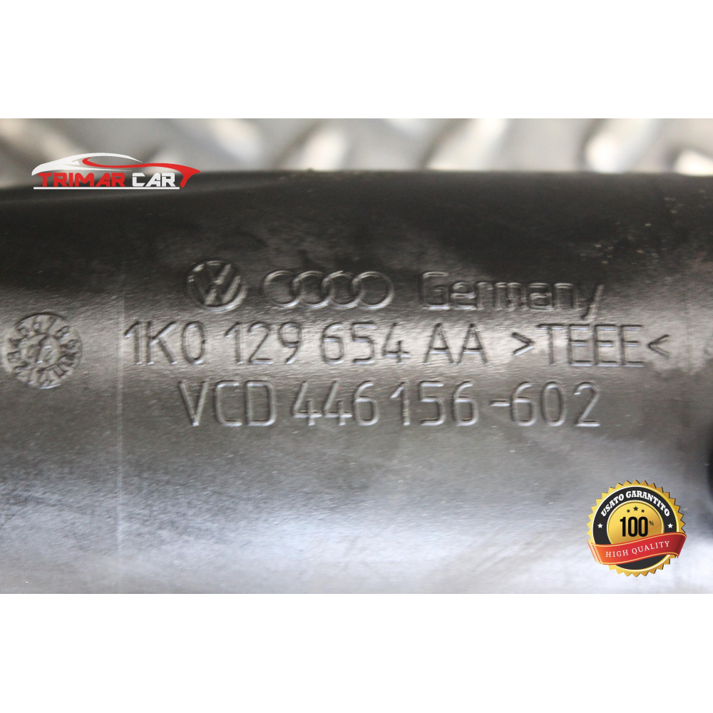 1K0129654AA TUBO MANICOTTO ASPIRAZIONE ARIA VW GOLF 5 V (1K1)(2003-2009)