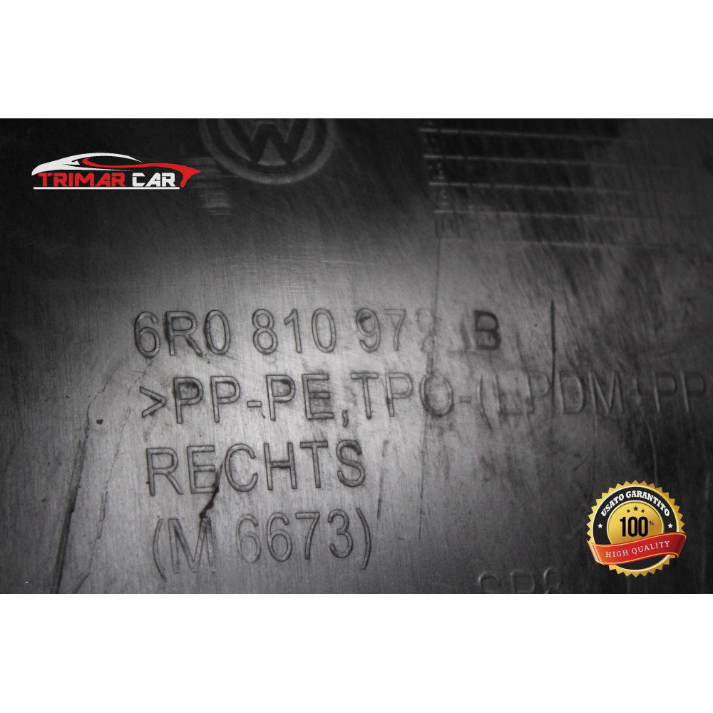 6R0810972B FASCIONE PASSARUOTA POSTERIORE DESTRO VW POLO (6R,6C)(2009-2017)