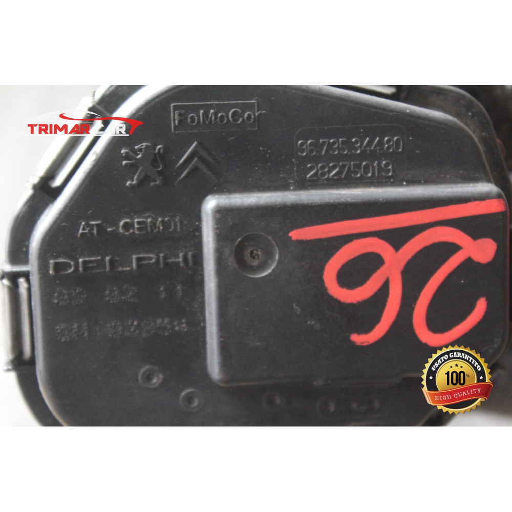 9673534480 CORPO FARFALLATO FORD FOCUS 3 III (2010 >) 1.6 TDCI 115CV 85KW T1DA