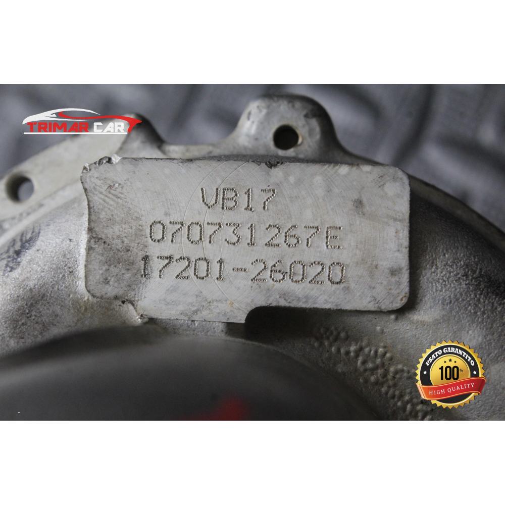 17201-26020 TURBINA TURBO TOYOTA RAV4 3 III (A3)(05-13) 2.2 D 136CV 100KW