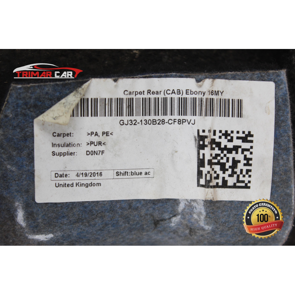 GJ32-13000-BC8PVJ RIVESTIMENTO MOQUETTE TAPPEZZERIA INTERNA RANGE ROVER EVOQUE CABRIOLET (L538)(2016 >)