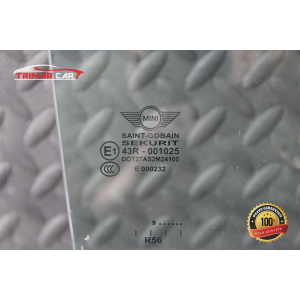 VETRO SCENDENTE PORTA ANTERIORE DESTRA MINI CABRIOLET (R57)(07-15) 1.6BZ N12B16A