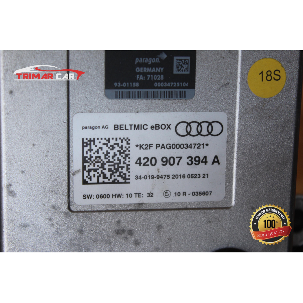 420907394A CENTRALINA MICROFONO AUDI TT 3 ROADSTER (FV9)(2014 >) 1.8 TFSI 180CV 132KW COD MOT; CJS