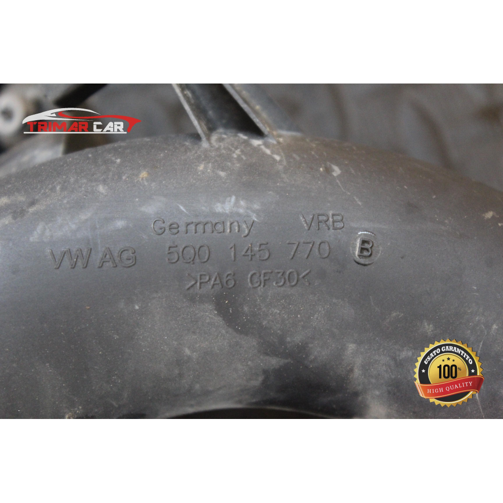 5Q0145770B TUBO MANICOTTO INTERCOOLER TURBO AUDI TT 3 ROADSTER (FV9)(2014 >) 1.8 TFSI 180CV 132KW COD MOT; CJS