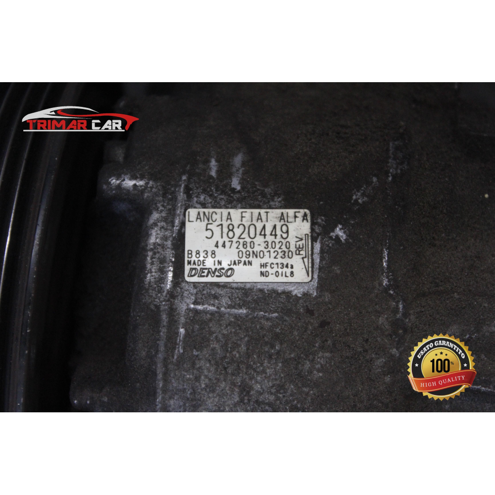 51820449 COMPRESSORE AC CLIMA FIAT BRAVO 2 (198)(06-14) 1.6 MJET 105CV 77KW 198A3000