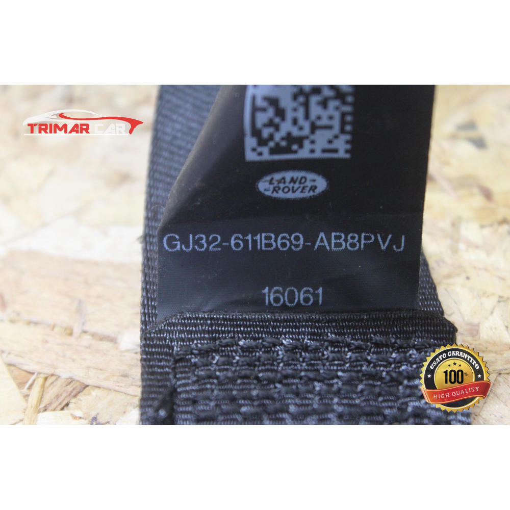 GJ32-611B69-AB CINTURA SICUREZZA POSTERIORE SINISTRA LAND ROVER RANGE ROVER EVOQUE CABRIOLET (L538)(2016 >)