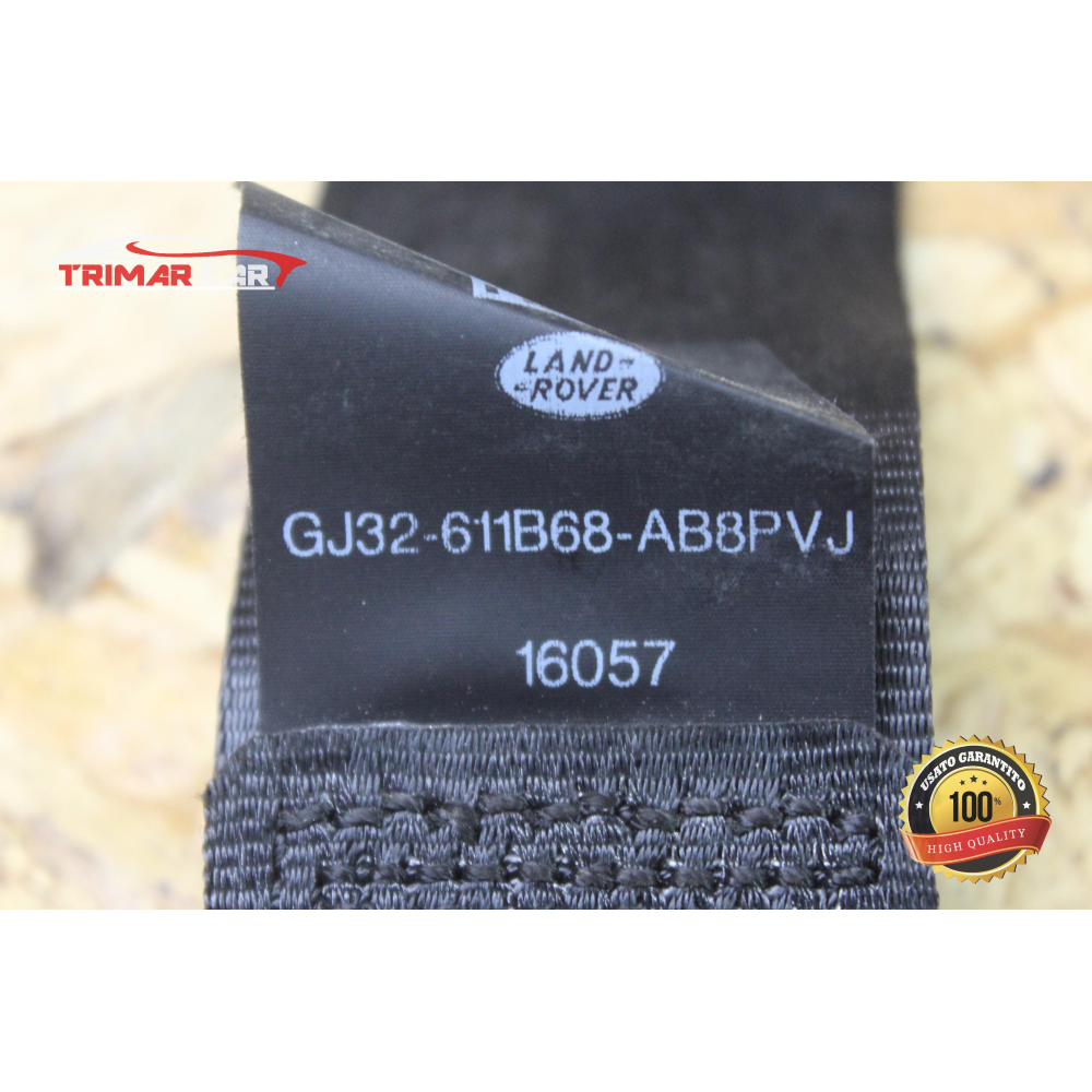 GJ32-611B68-AB CINTURA SICUREZZA POSTERIORE DESTRA LAND ROVER RANGE ROVER EVOQUE CABRIOLET (L538)(2016 >)
