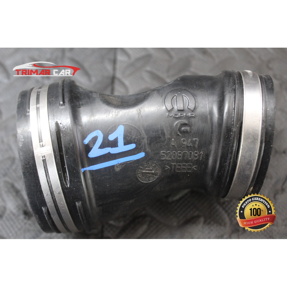 52087081 TUBO MANICOTTO ASPIRAZIONE ARIA FIAT 500L (351,352)(2012 >) 1.3 MJET 95CV 70KW COD. MOT. 55283775