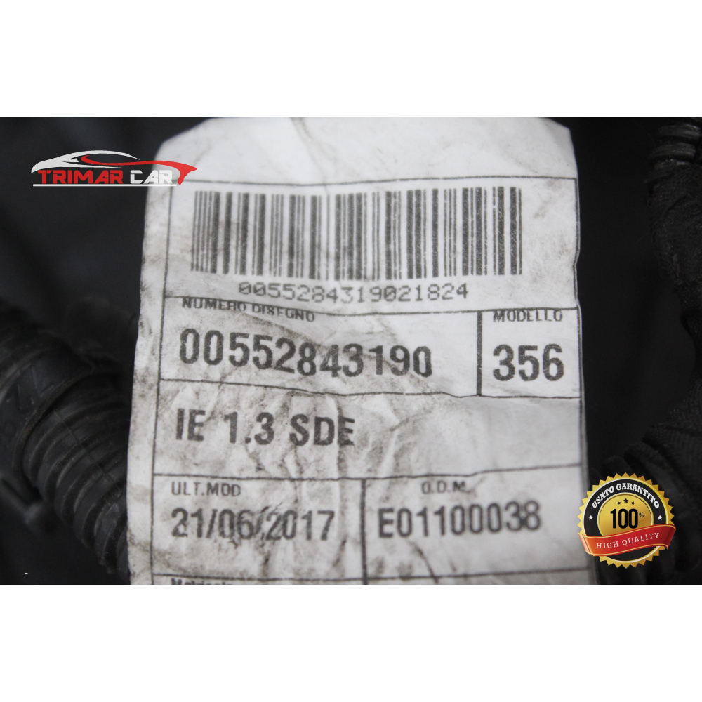 55284319 CAVO CAVI CABLAGGIO MOTORE FIAT 500L (351,352)(2012 >) 1.3 MJET 95CV 70KW COD. MOT. 55283775