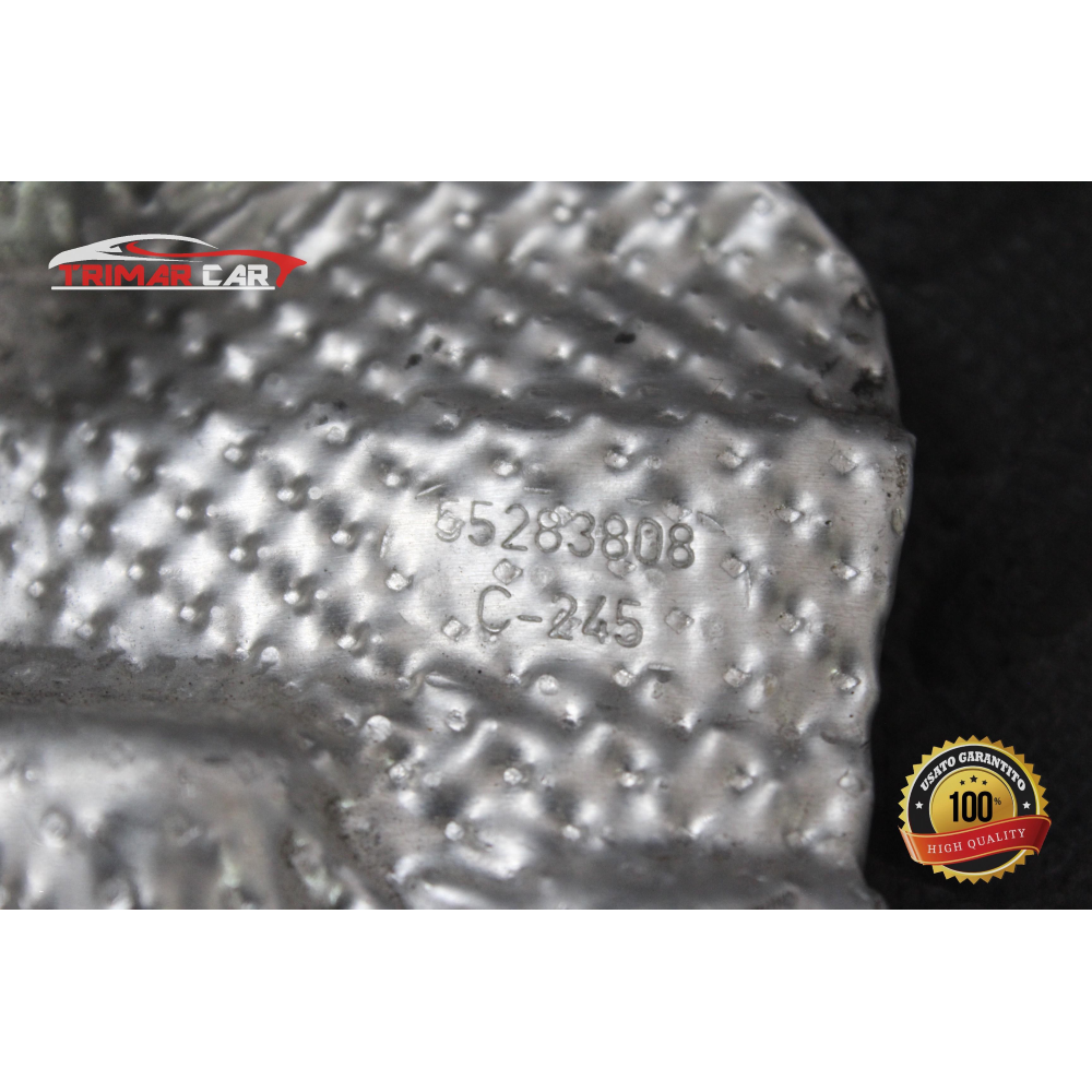 55283808 PROTEZIONE RIPARO CALORE CATALIZZATORE FIAT 500L (351,352)(2012 >) 1.3 MJET 95CV 70KW COD. MOT. 55283775