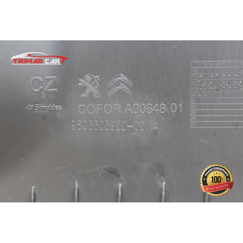 98233039ZD PROFILO BATTITACCO ANTERIORE DESTRO PEUGEOT 208 2 II (UB_UP_UW_UJ_) (2019>) 1.5 BlueHDI 100 102CV 75KW YH01