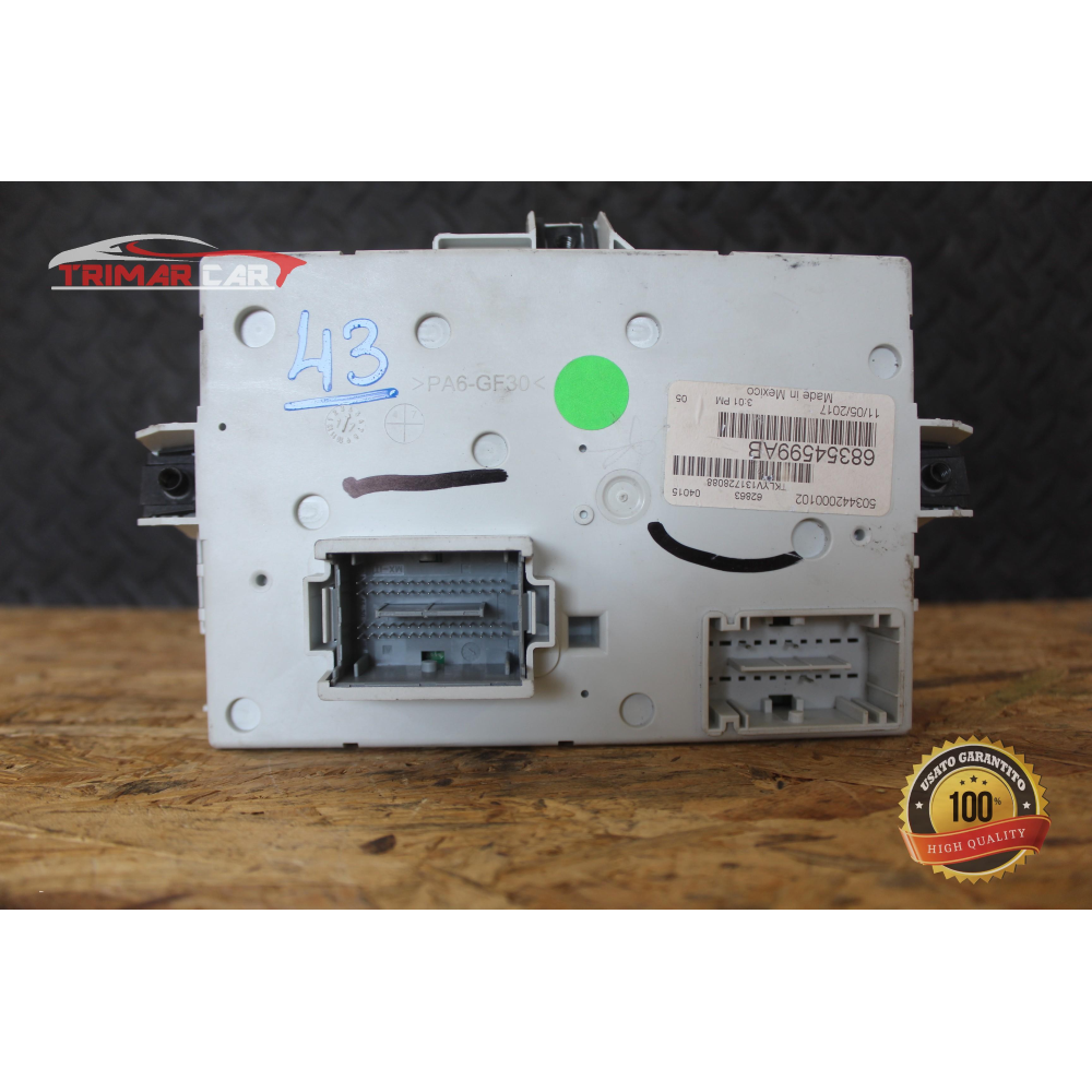 68354599AB CENTRALINA BODY COMPUTER JEEP CHEROKEE 5 (KL)(2013 >) 2.2 CRD COD MOT; LAU61